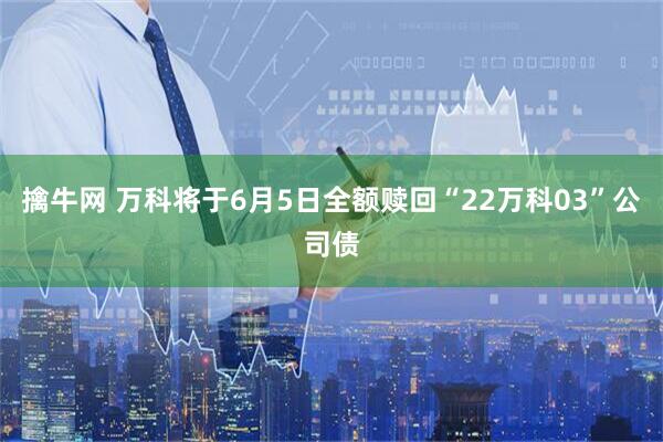 擒牛网 万科将于6月5日全额赎回“22万科03”公司债