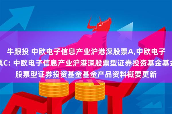 牛跟投 中欧电子信息产业沪港深股票A,中欧电子信息产业沪港深股票C: 中欧电子信息产业沪港深股票型证券投资基金基金产品资料概要更新