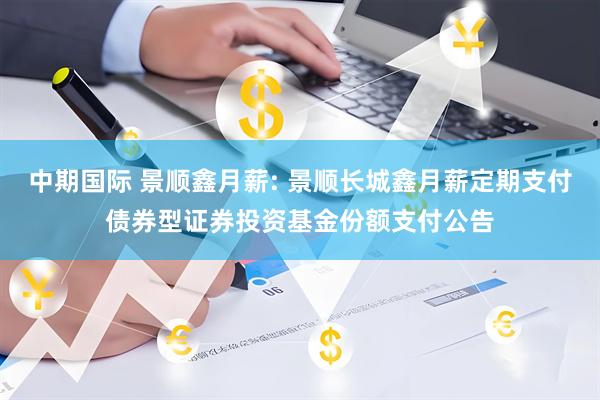 中期国际 景顺鑫月薪: 景顺长城鑫月薪定期支付债券型证券投资基金份额支付公告