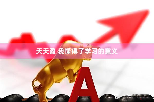 天天盈 我懂得了学习的意义