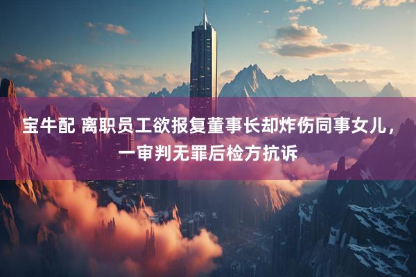 宝牛配 离职员工欲报复董事长却炸伤同事女儿，一审判无罪后检方抗诉