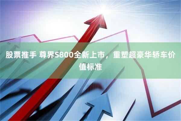 股票推手 尊界S800全新上市，重塑超豪华轿车价值标准